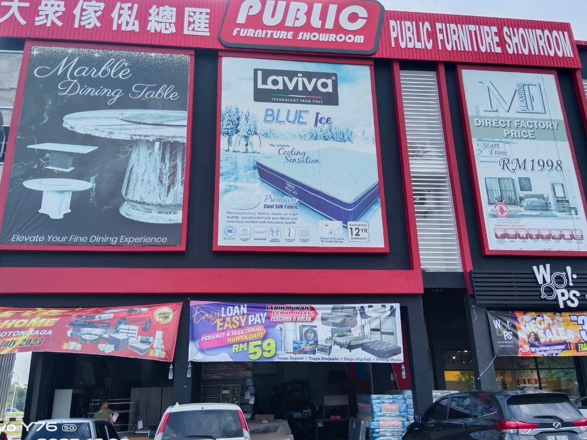 public furniture showroom sri aman